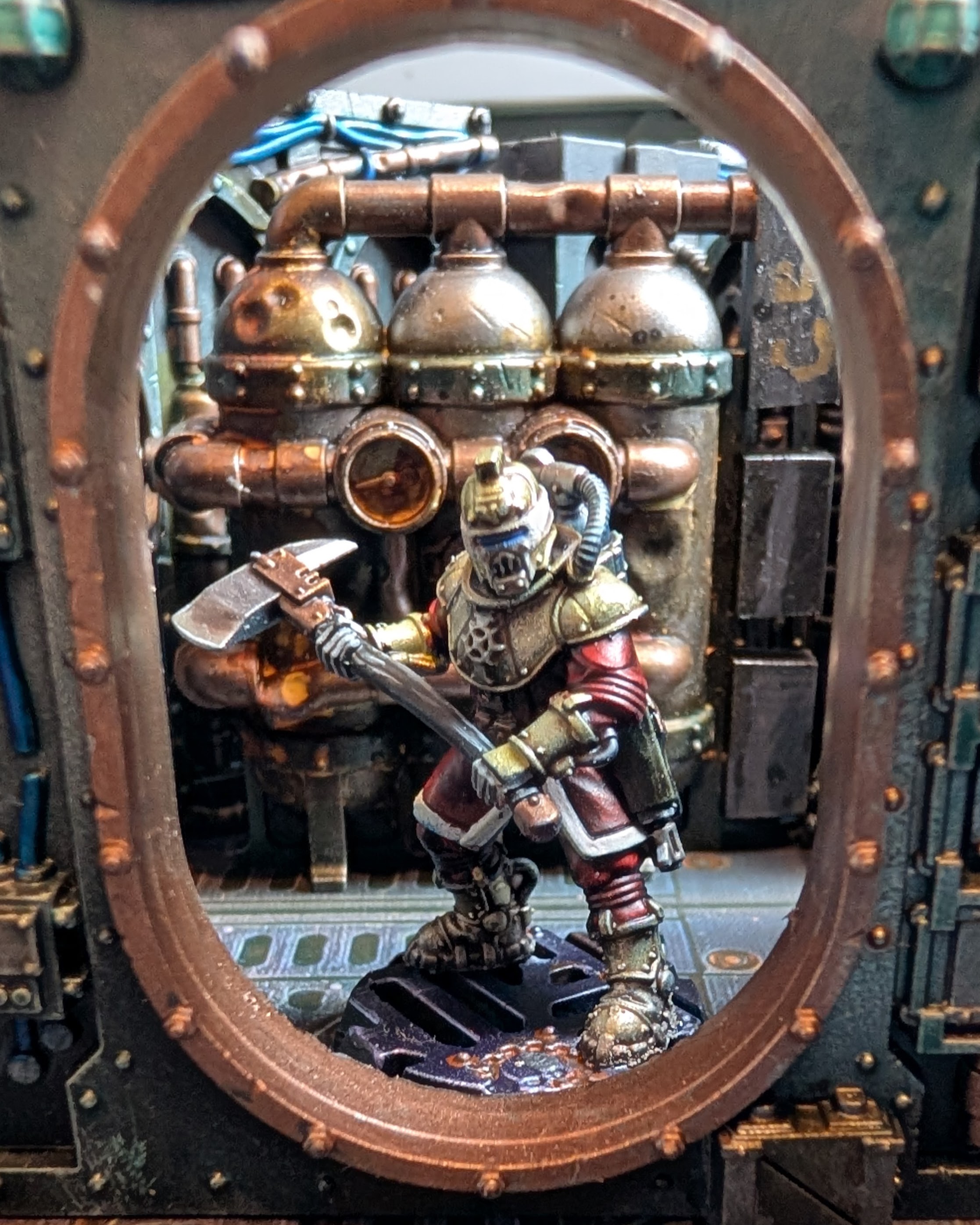 Individual breacher specialist with breaching equipment