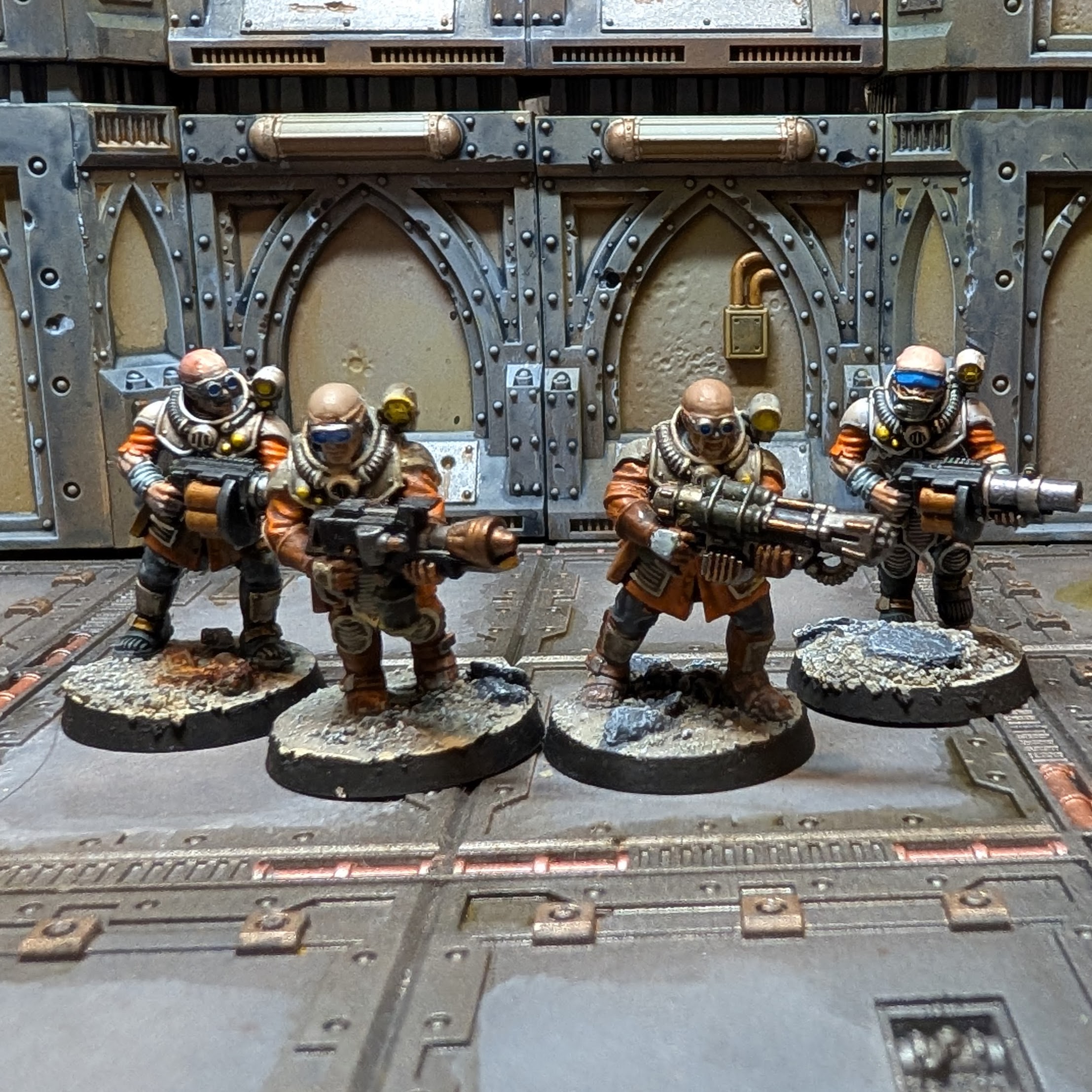 Close-up detail of Navis Imperialis equipment and armor