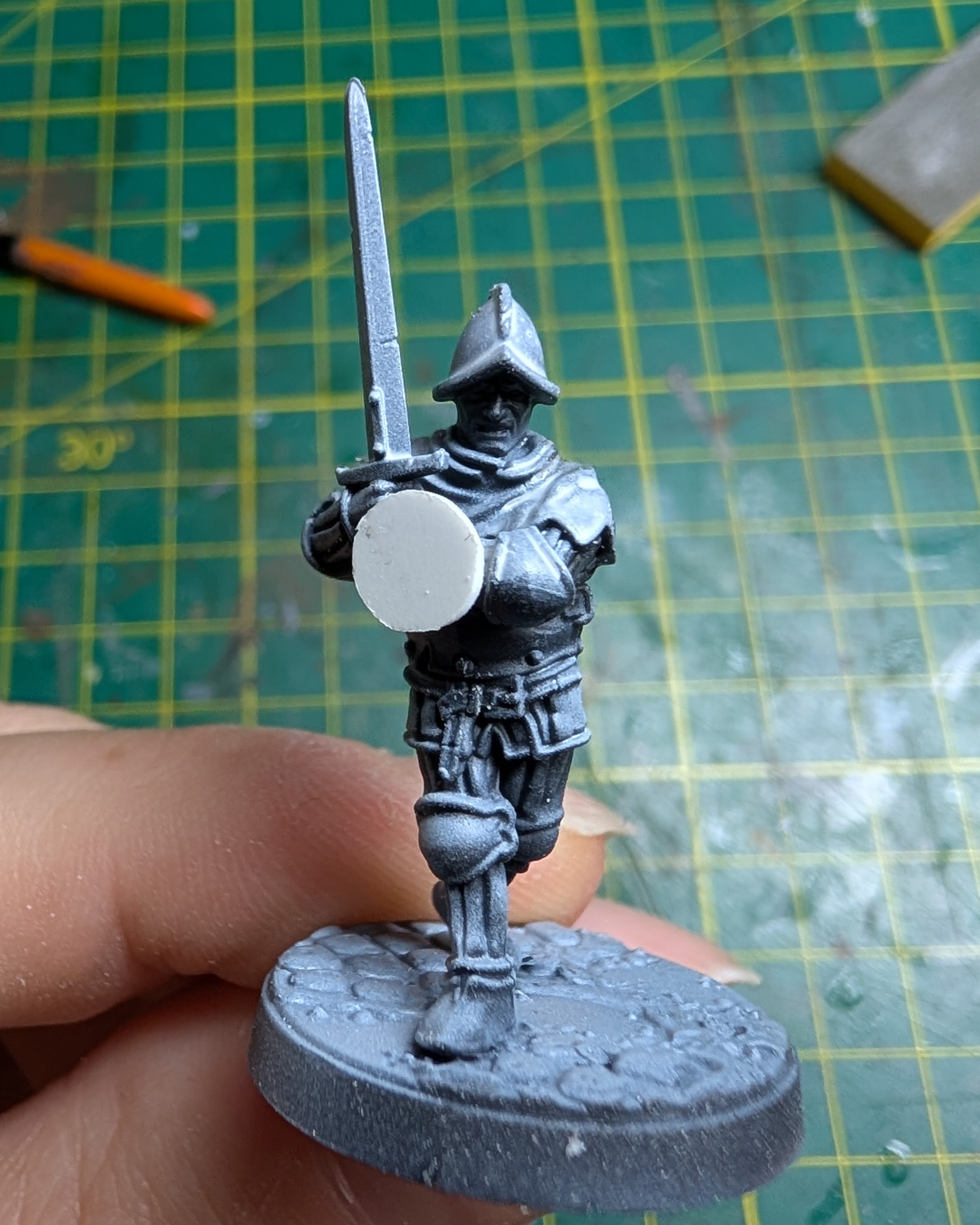 Swordsman with buckler