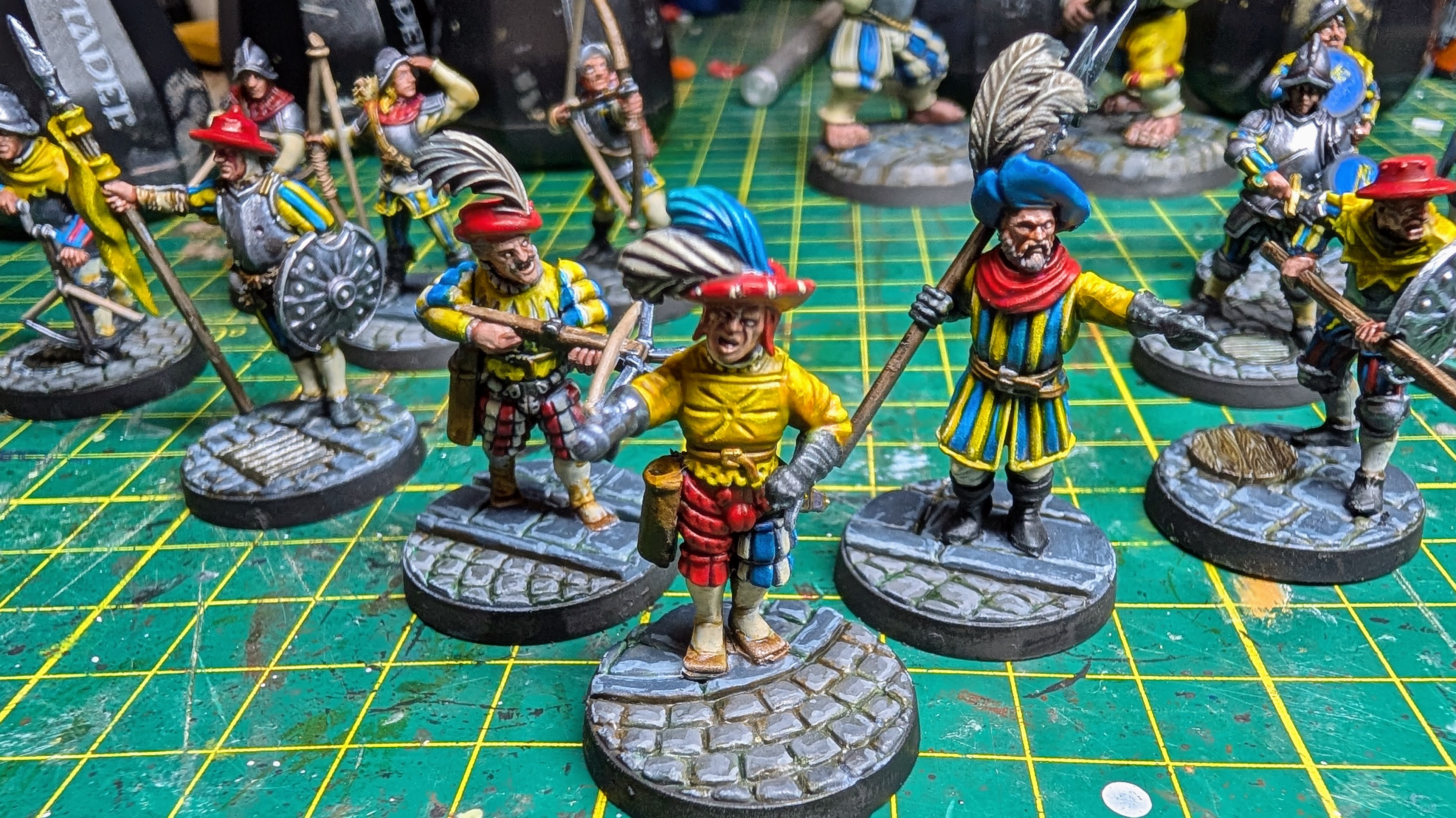 painted warband on the bench