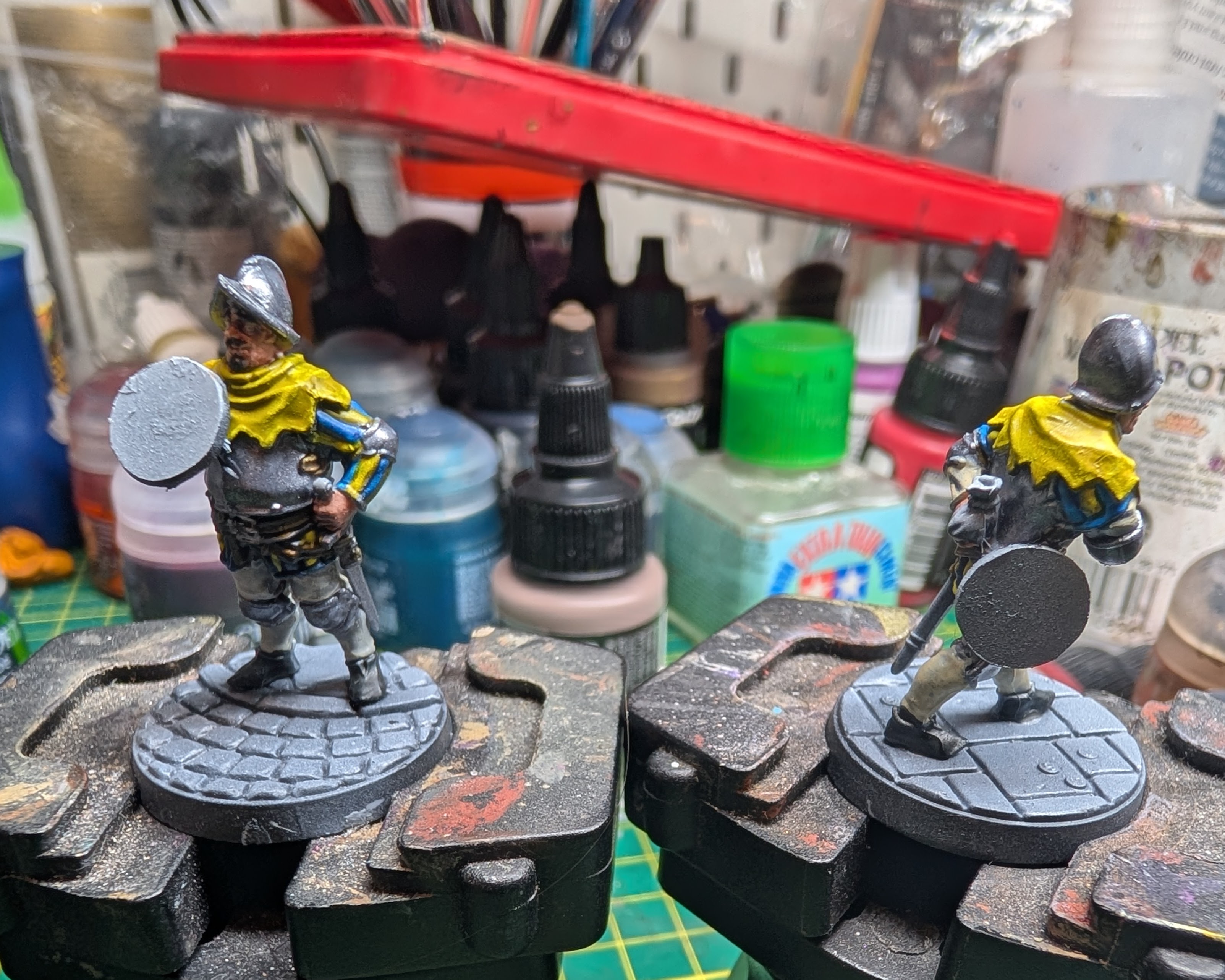 painted warband on the bench
